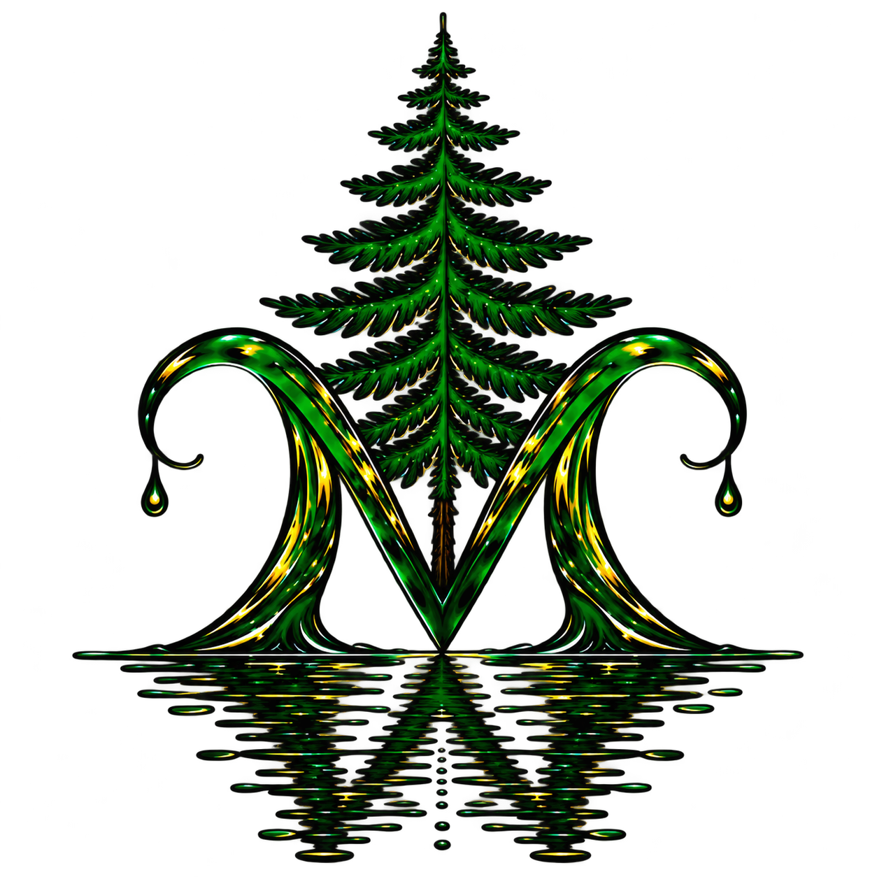 Mystic Waters tree and water emblem